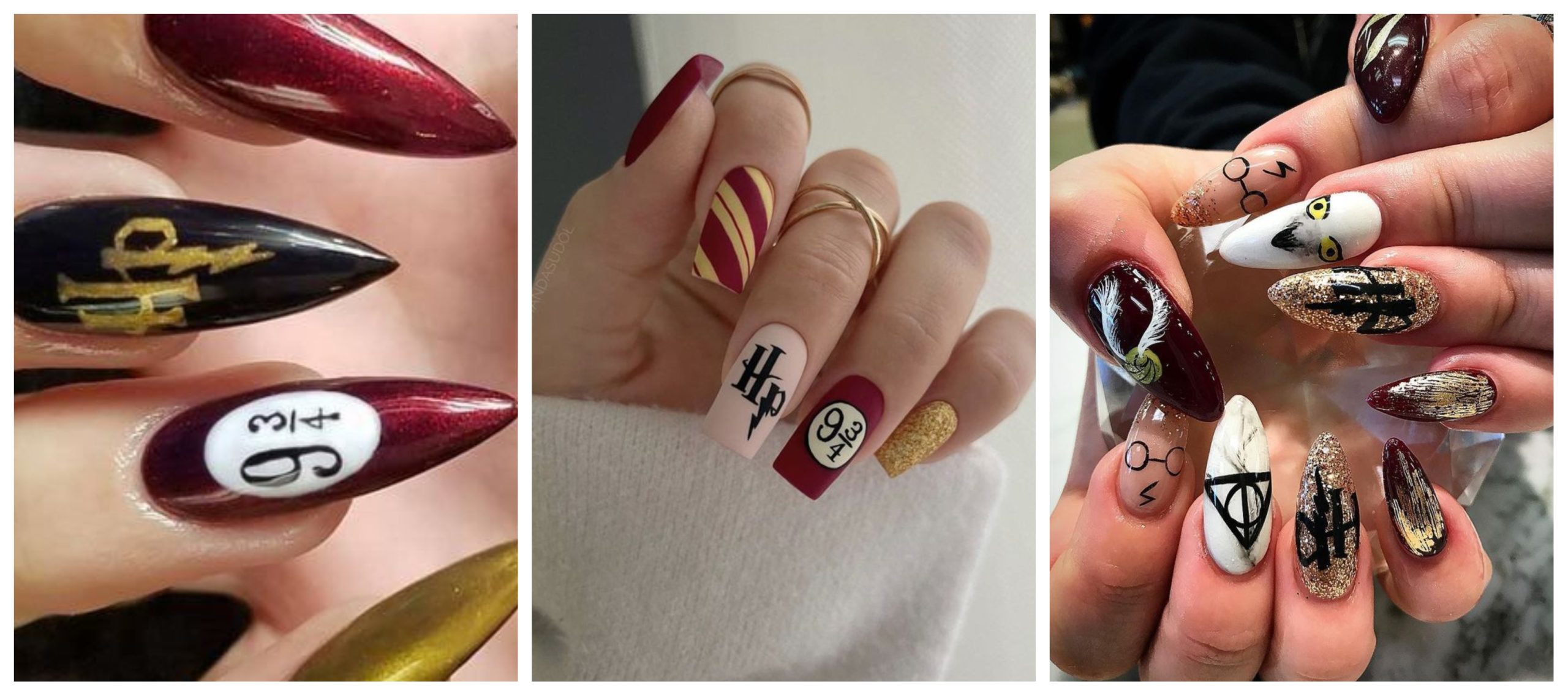 20 Harry Potter Nail Art Ideas That Are Pure Magic